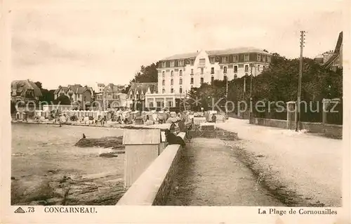 AK / Ansichtskarte Concarneau_Finistere Plage de Cornouailles Concarneau_Finistere