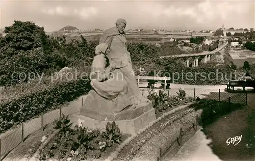 AK / Ansichtskarte Saint Brieuc_Cotes d_Armor Monument Anatole Le Braz Saint Brieuc_Cotes d