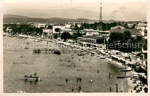 AK / Ansichtskarte Juan les Pins Vue densemble de la Plage Juan les Pins