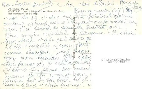 AK / Ansichtskarte Antibes_Alpes_Maritimes Vue aerienne dAntibes du Port des Remparts et du Cap Antibes_Alpes_Maritimes