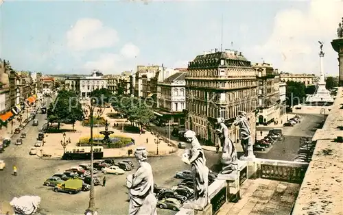 AK / Ansichtskarte Bordeaux Les Allees de Tourny et le Cours due 30 Juillet Bordeaux