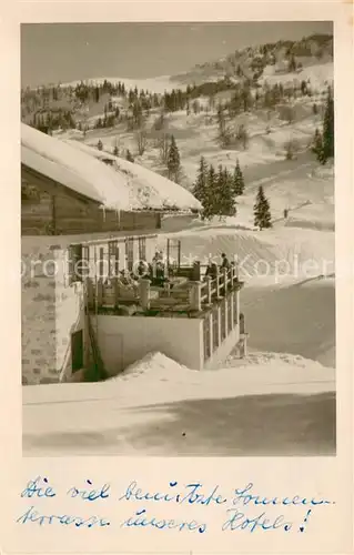 AK / Ansichtskarte Waidring_Tirol Alpengasthof Steinplatte im Winter Waidring Tirol
