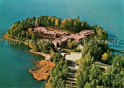 AK / Ansichtskarte Espoo Hanasaari Hanaholmen Kulturzentrum Fliegeraufnahme Espoo