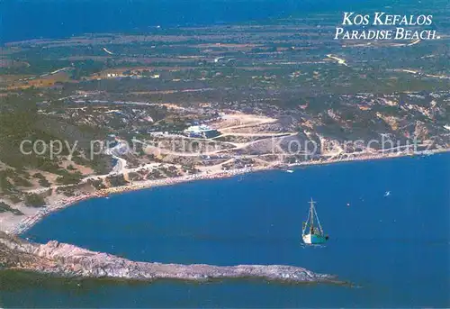 AK / Ansichtskarte Kefalos Paradise Beach Fliegeraufnahme Kefalos