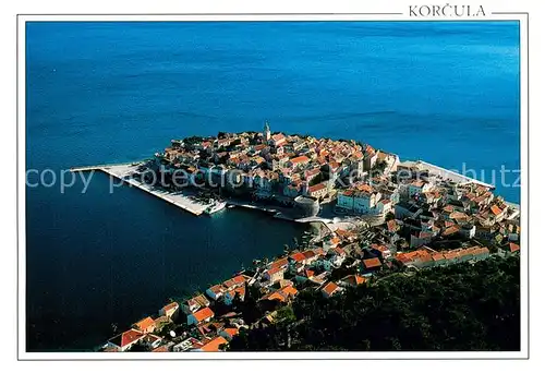 AK / Ansichtskarte Korcula Fliegeraufnahme Korcula