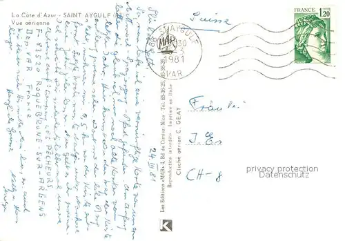 AK / Ansichtskarte Saint Aygulf_Var Cote d Azur vue aerienne Saint Aygulf Var