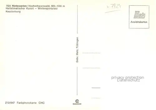 AK / Ansichtskarte Hinterzarten Kurort Wintersportplatz Kesslerhang Schwarzwald Hinterzarten