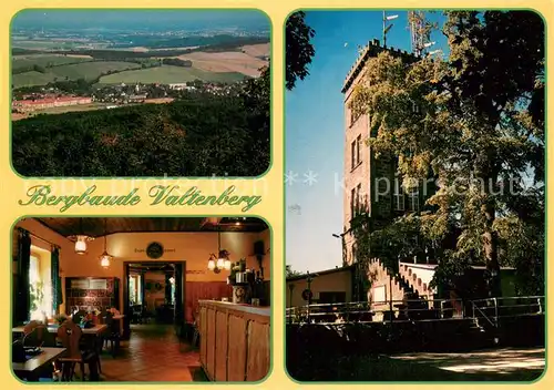 AK / Ansichtskarte Neukirch_Lausitz Bergbaude Valtenberg Restaurant Aussichtsturm Fliegeraufnahme Neukirch_Lausitz