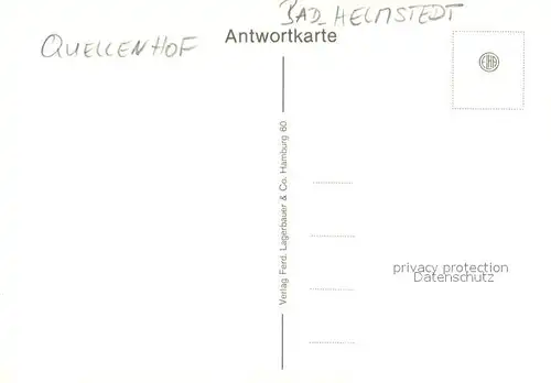 AK / Ansichtskarte Bad_Helmstedt Hotel Restaurant Cafe Der Quellenhof Bad_Helmstedt