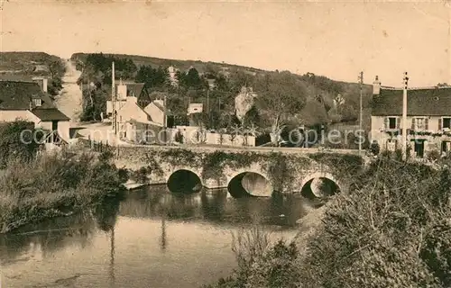 AK / Ansichtskarte Landerneau La Roche Maurice Pont sur l`Elon Landerneau