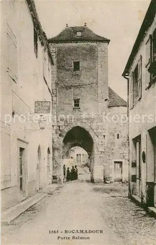 AK / Ansichtskarte Rocamadour Porte Salmon Rocamadour
