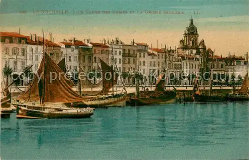 AK / Ansichtskarte La_Rochelle_76 Le Cours des Dames et la Grosse Horloge 