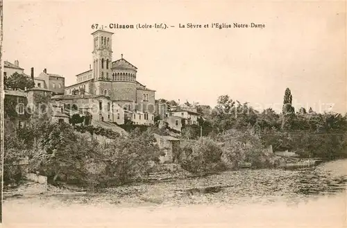 AK / Ansichtskarte Clisson La Sevre et l`Eglise Notre Dame Clisson