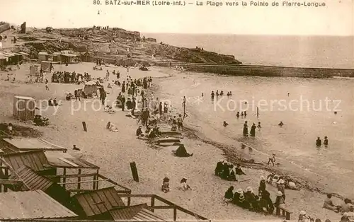AK / Ansichtskarte Batz sur Mer Plage Ponte de Pierre Logue Batz sur Mer