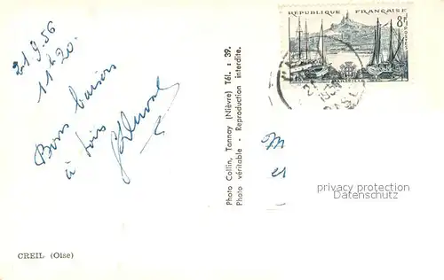 AK / Ansichtskarte Creil Vue densemble Eglise Creil