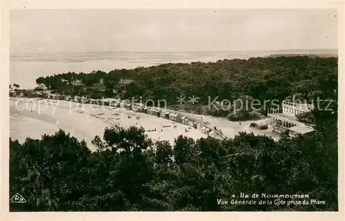 AK / Ansichtskarte Ile_de_Noirmoutier Vue generale de la Cote prise du Phare Ile_de_Noirmoutier