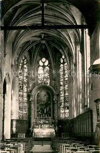 AK / Ansichtskarte Ecouen Eglise Saint Acceul Choeur et vitraux Ecouen