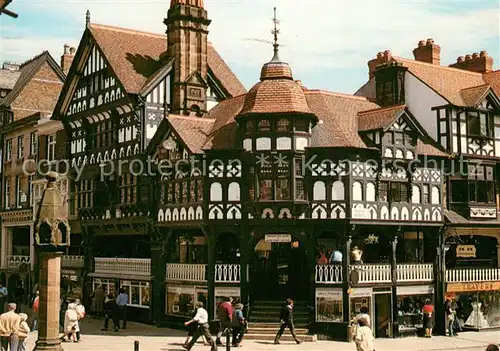 AK / Ansichtskarte Chester_Cheshire The Cross and the Rows 