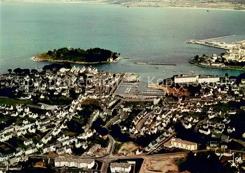 AK / Ansichtskarte Treboul_Douarnenez Vue aerienne sur le port de Treboul et l Ile Tritan Treboul Douarnenez