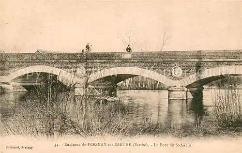 AK / Ansichtskarte Fresnay sur Sarthe Pont de St Aubin Fresnay sur Sarthe