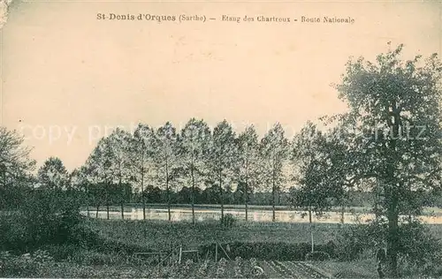 AK / Ansichtskarte St Denis d_Orques Etang des Chartreux Route Nationale 