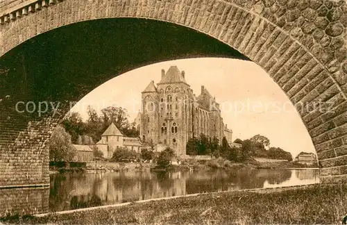 AK / Ansichtskarte Solesmes_Sarthe Abbaye St Pierre Pont Solesmes_Sarthe