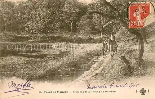 AK / Ansichtskarte Meudon Foret Promenade a l`Etang de Villebon Meudon