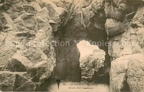 AK / Ansichtskarte Quiberon_Morbihan Grotte Port Goulhome Quiberon Morbihan