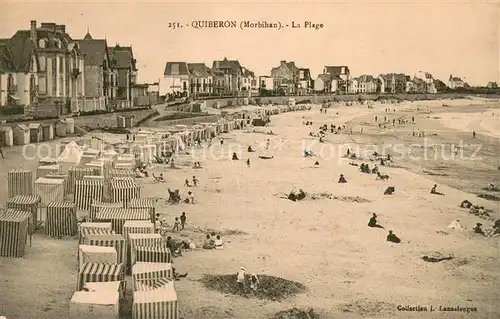 AK / Ansichtskarte Quiberon_Morbihan Plage Quiberon Morbihan
