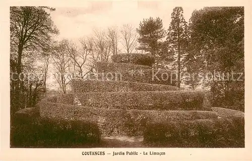 AK / Ansichtskarte Coutances Jardin Public Le Limacon Coutances