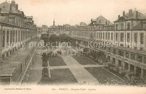 AK / Ansichtskarte Nancy_54 Hospice Civil Jardins 