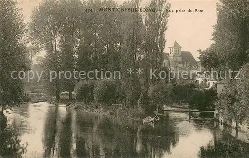 AK / Ansichtskarte Montigny sur Loing Vue prise du Pont Montigny sur Loing