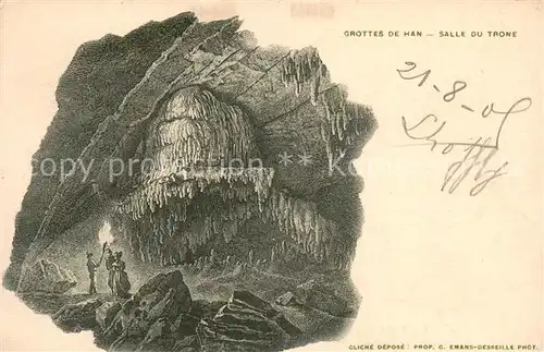 AK / Ansichtskarte Grottes_de_Han Salle du Trone 