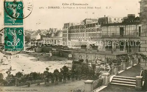 AK / Ansichtskarte Dinard_35 Plage et le Grand Hotel Royal 