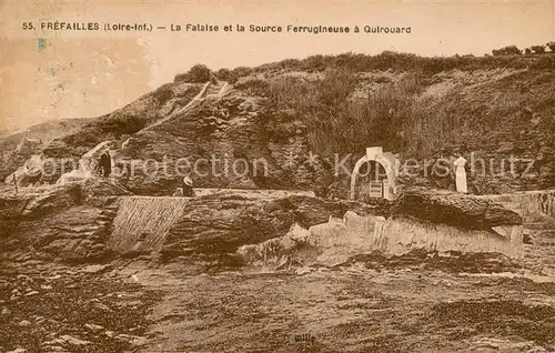 AK / Ansichtskarte Prefailles La Falaise et la Source Ferrugineuse  Prefailles