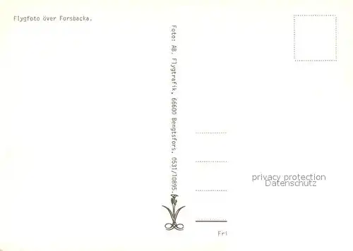 AK / Ansichtskarte Forsbacka Fliegeraufnahme 