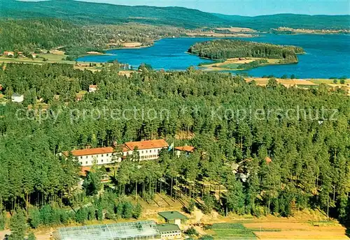 AK / Ansichtskarte Sunnansjoe Haelsofraemjandets Vital Cener Tallmogarden aerial view 