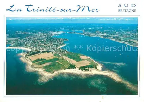 AK / Ansichtskarte La_Trinite sur Mer Pointe de Kerbihan et le port vue aerienne La_Trinite sur Mer