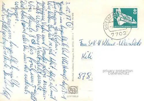 AK / Ansichtskarte Allensbach_Bodensee Fliegeraufnahme Allensbach_Bodensee