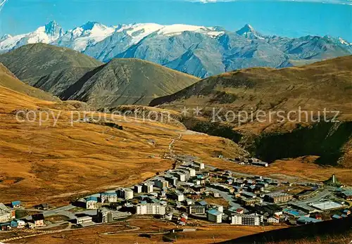 AK / Ansichtskarte Alpe_d_Huez_Isere La ville et le Massif de la Meije Alpes Francaises Alpe_d_Huez_Isere