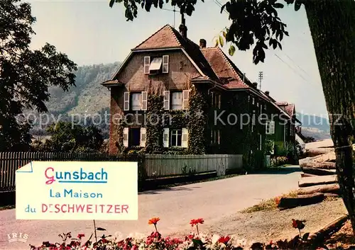 AK / Ansichtskarte Gunsbach La Maison du Dr. Albert Schweitzer Gunsbach