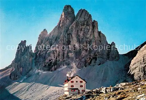 AK / Ansichtskarte Dolomiten Cima Dodici Croda dei Toni Rifugio Zsigmondi Cornici Zwoelferkofel Dolomiten