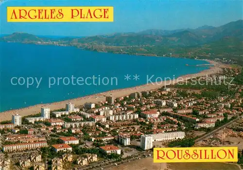 AK / Ansichtskarte Argeles_Plage Vue aerienne Argeles_Plage