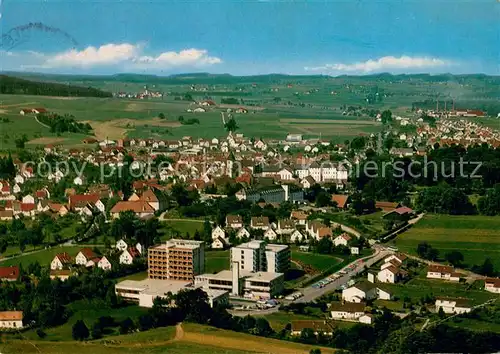 AK / Ansichtskarte Bad_Wurzach mit Fuerstlich Waldburg Zeil scher Rheumaklinik Fliegeraufnahme Bad_Wurzach