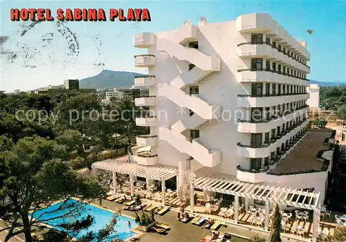 AK / Ansichtskarte Cala_Millor_Mallorca Hotel Sabina Playa Piscina Cala_Millor_Mallorca