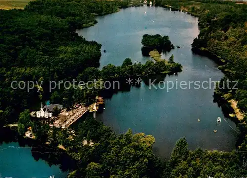 AK / Ansichtskarte Amern Inselschloesschen im Hariksee Fliegeraufnahme Amern