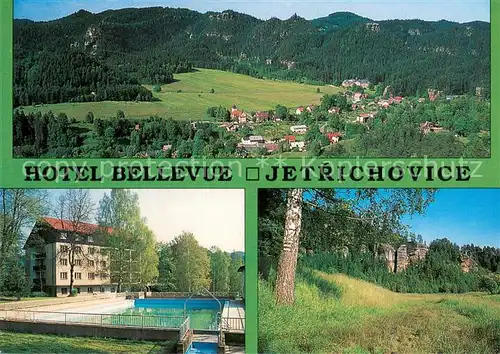 AK / Ansichtskarte Jetrichovice Hotel Bellevue Swimming Pool Panorama Jetrichovice