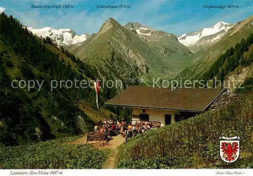 AK / Ansichtskarte Praegraten_Grossvenediger Lasnitzen Almhuete in der Lasoerlinggruppe Grossvenediger Praegraten Grossvenediger