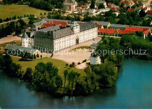 AK / Ansichtskarte Schleswig_Holstein Schloss Gottorp mit Burgsee an der Schlei Fliegeraufnahme Schleswig_Holstein