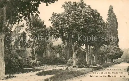 AK / Ansichtskarte La_Varenne Quai Maisons Rustiques La_Varenne